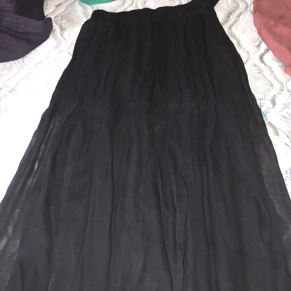Long black skirt
